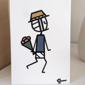 Des fleurs à la main